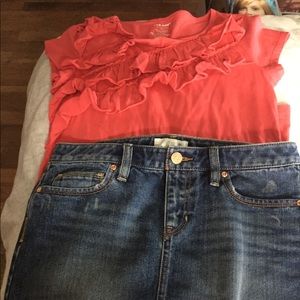 Old navy skirt & shirt